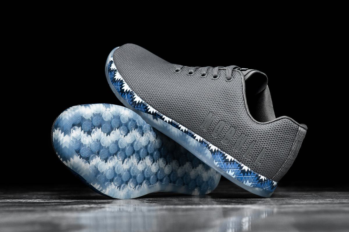 Nobull Superfabric Men's Trainers Dark Grey Blue | Australia (KZ9108)